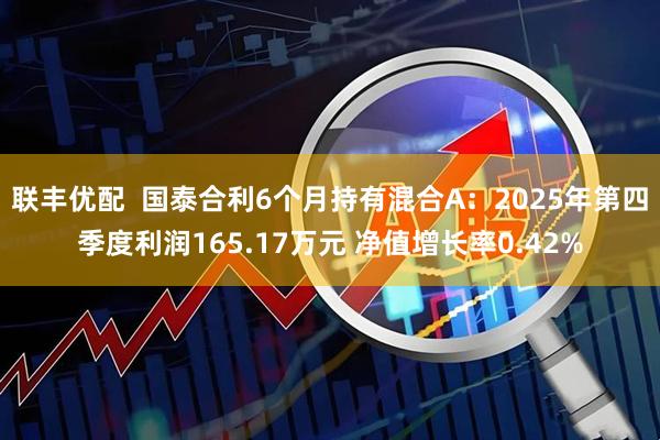 联丰优配  国泰合利6个月持有混合A：2025年第四季度利润165.17万元 净值增长率0.42%